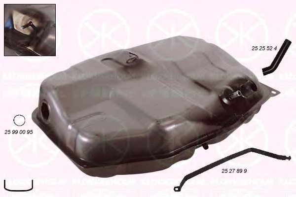 KLOKKERHOLM 2525007 Fuel Tank